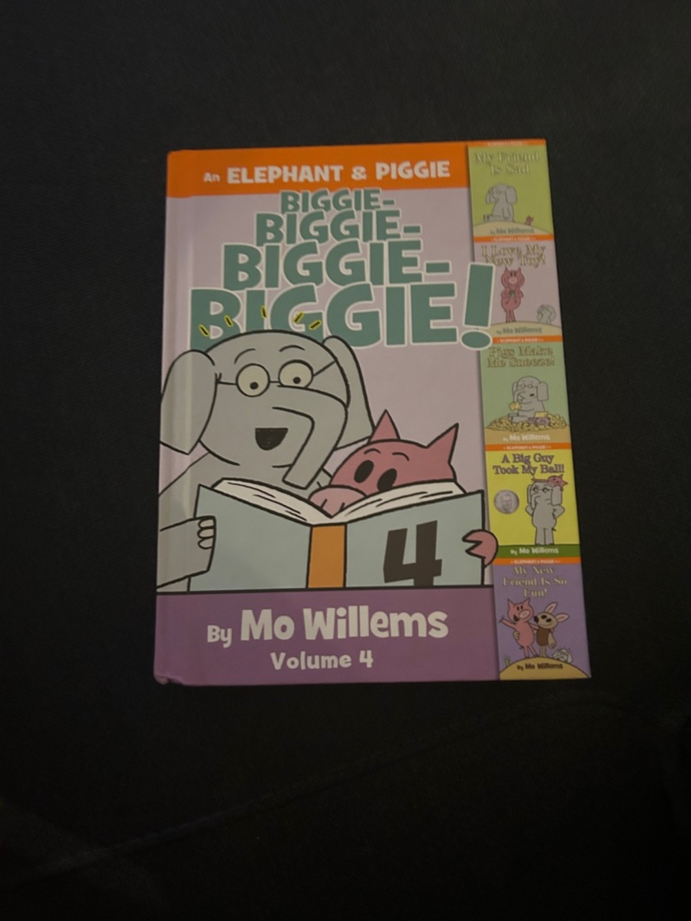 Elephant & Piggie Biggie-Biggie Volume 4 by Mo Willems - Pink & Purple Cover